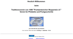 Desktop Screenshot of postwertzeichen-wuppertal.de