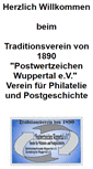 Mobile Screenshot of postwertzeichen-wuppertal.de
