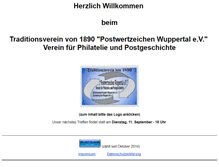 Tablet Screenshot of postwertzeichen-wuppertal.de